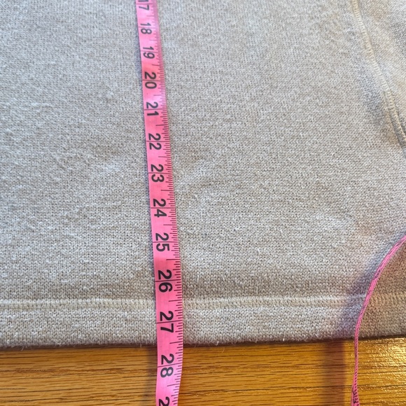 Woolrich Men's Light tan Half-Zip Sweater with Dark Contrast Collar - Picture 5 of 6